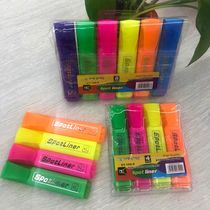 Highlighter set 4 sets 6 black pen bars Color pen bars a variety of styles
