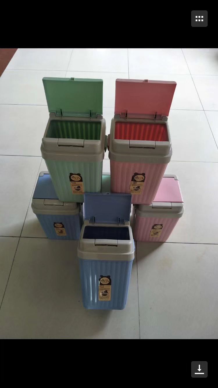 家用垃圾桶923点按式垃圾桶带盖塑料垃圾篓详情图3