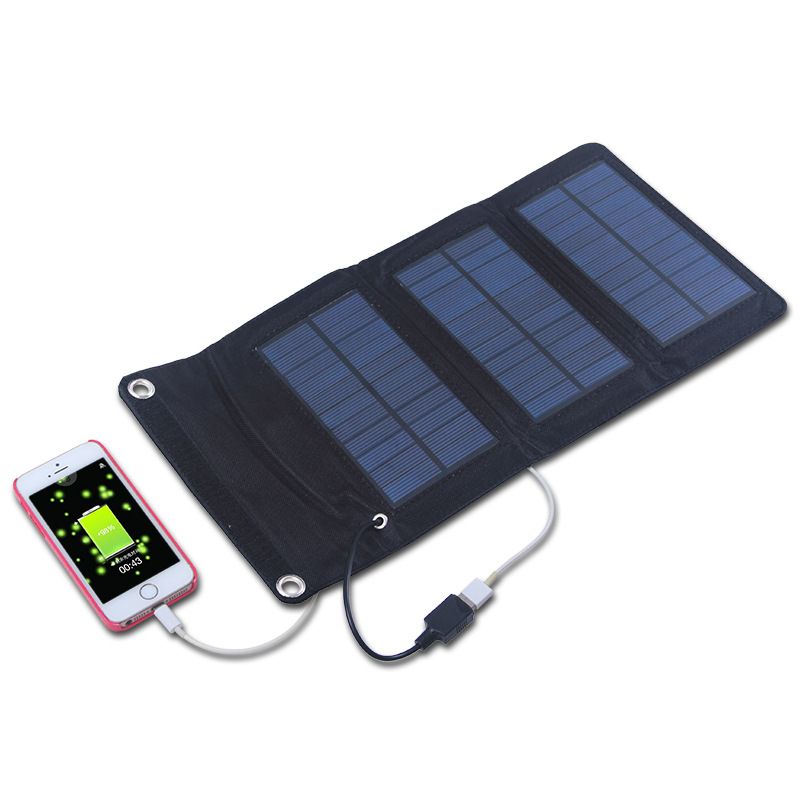 5W single crystal solar panel outdoor solar emergency charger manufacturers direct mobile phone charger