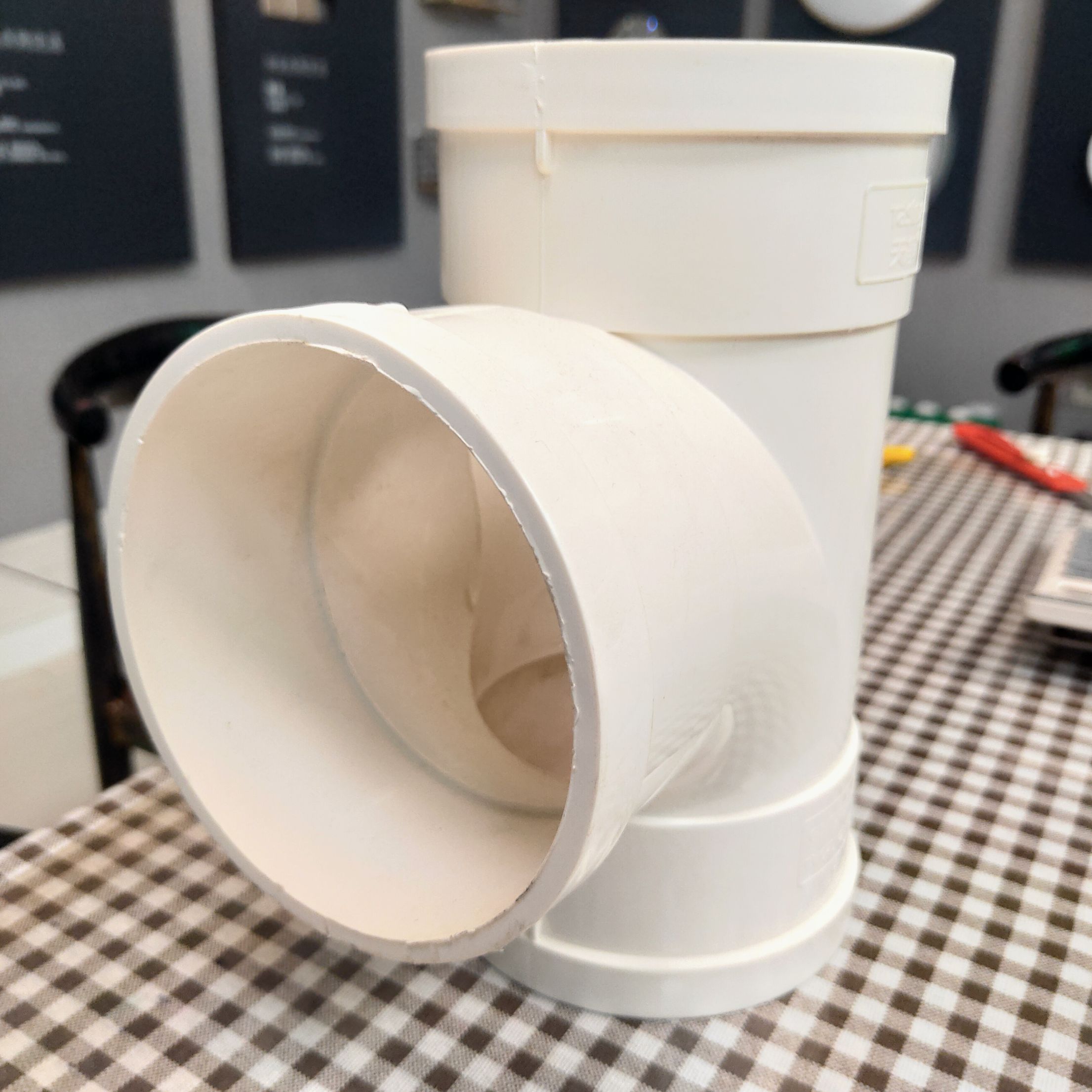 Tianjing PVC110*110 equal diameter three-way Tianjing drainage pipe details Picture