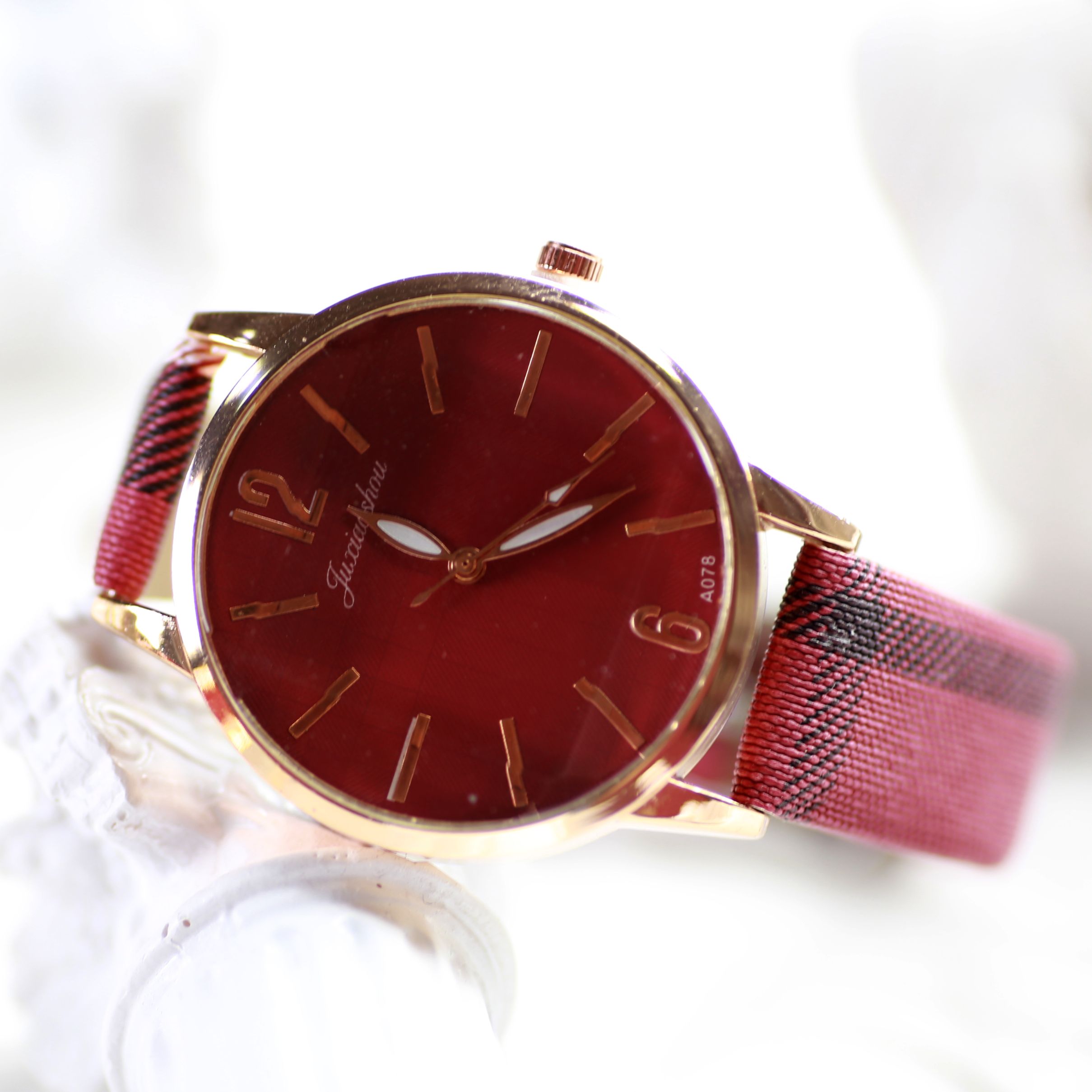 【新乐表业】外贸手表 ebay爆款手表 女士石英表 条纹手表详情图1