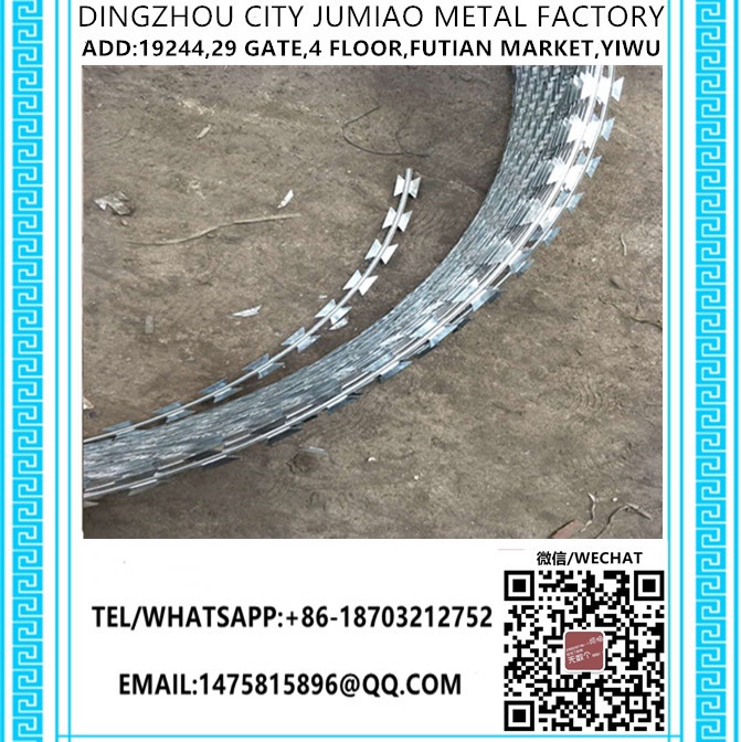 刀片刺绳，razor barbed wire, razor wire