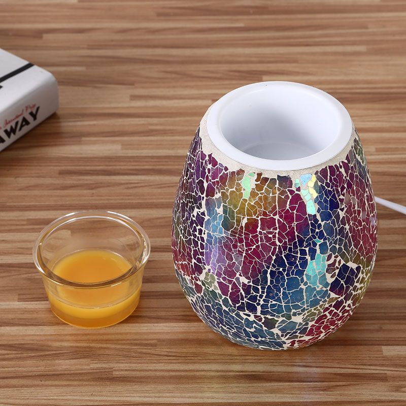 Seven-color color-changing Mosaic aroma diffuser, export aroma candle, Mosaic household aroma diffuser wholesale, flameless aroma diffuser details Picture