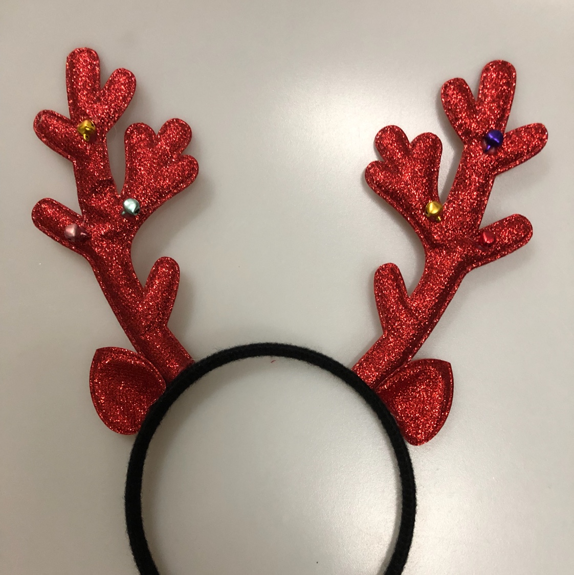 Pastel bell Christmas antlers