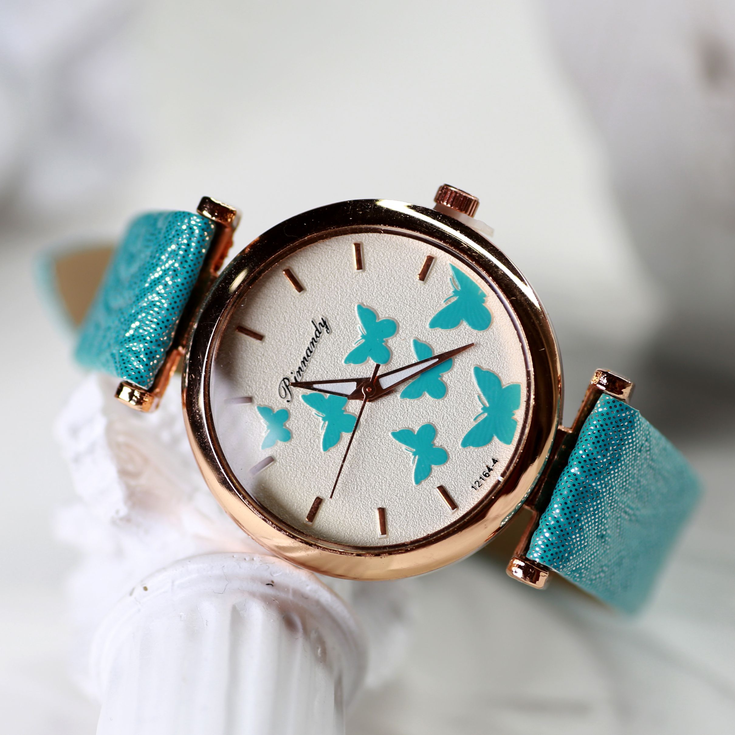 【新乐表业】皮带手表 动物石英手表 蝴蝶手表 可爱学生表