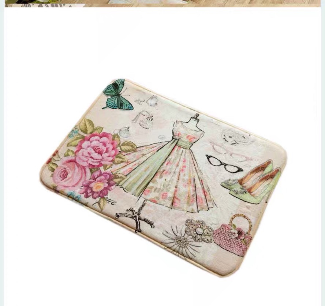 Printed floor mat