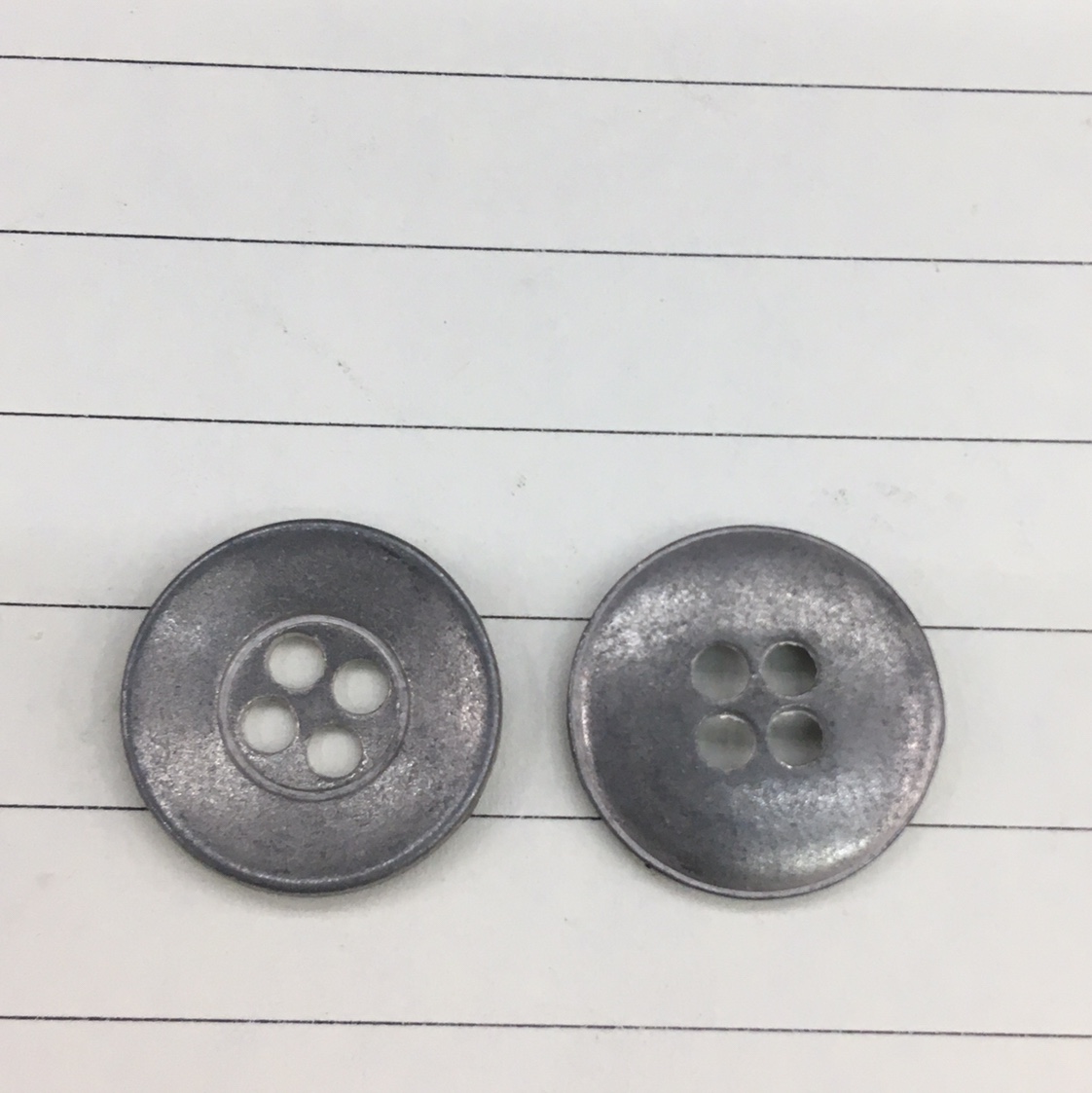 合金17mm亚光四眼扣