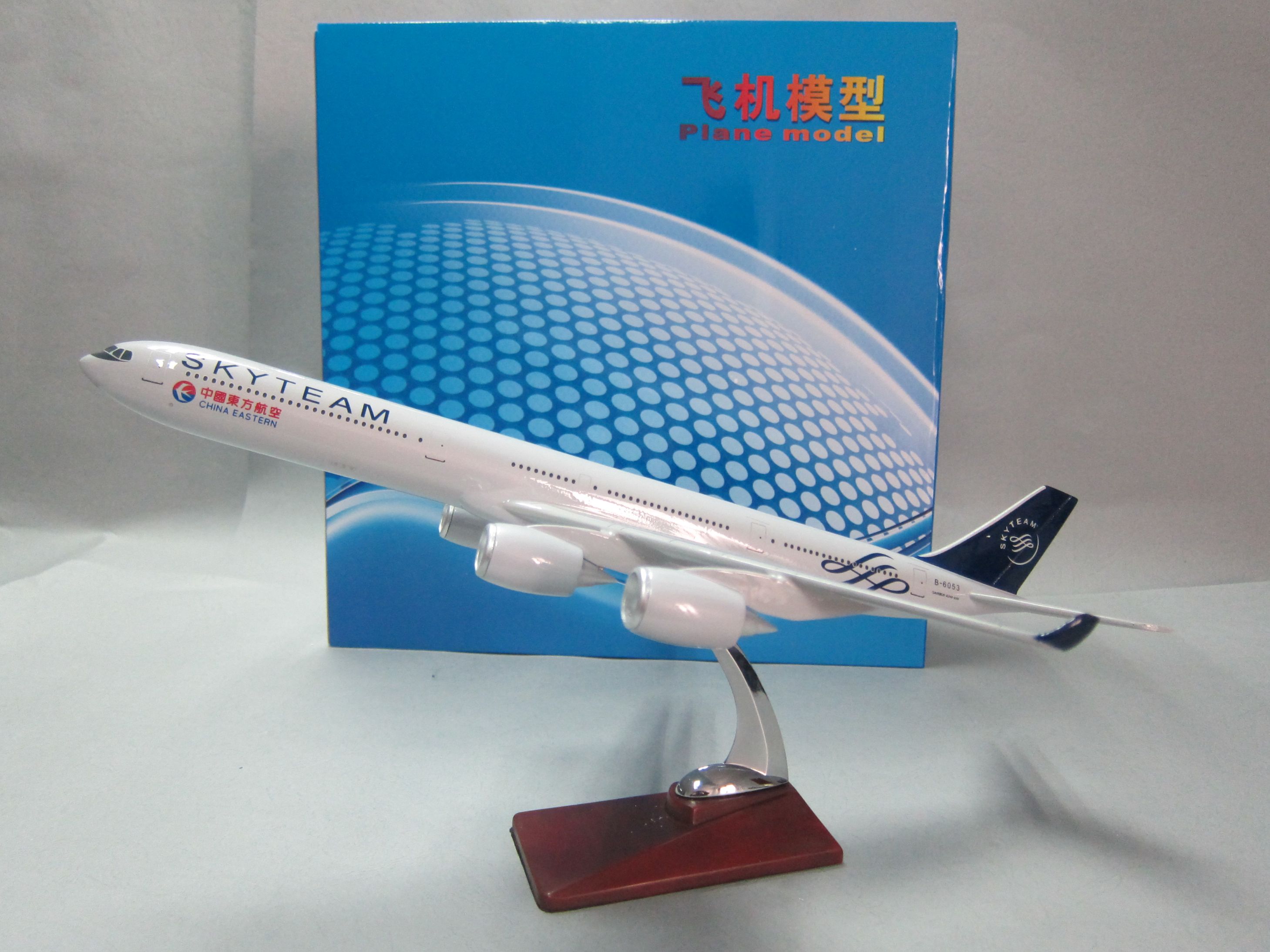 飞机模型（47CM天合联盟中国东方航空A340）合成树脂飞机模型详情图1