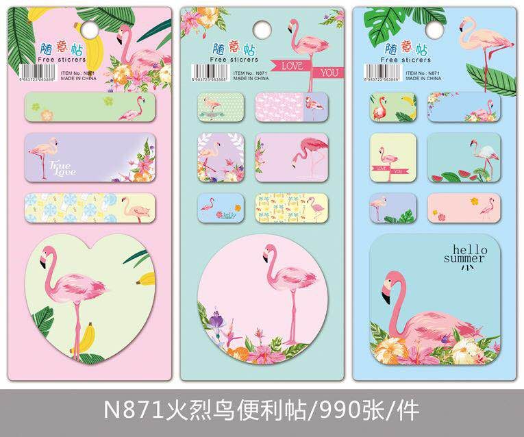 独角兽便签动物便利贴卡通便签本随意贴造型便笺纸N次贴详情图6