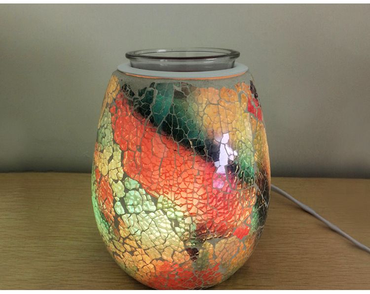 Seven-color color-changing Mosaic aroma diffuser, export aroma candle, Mosaic household aroma diffuser wholesale, flameless aroma diffuser detail image 13
