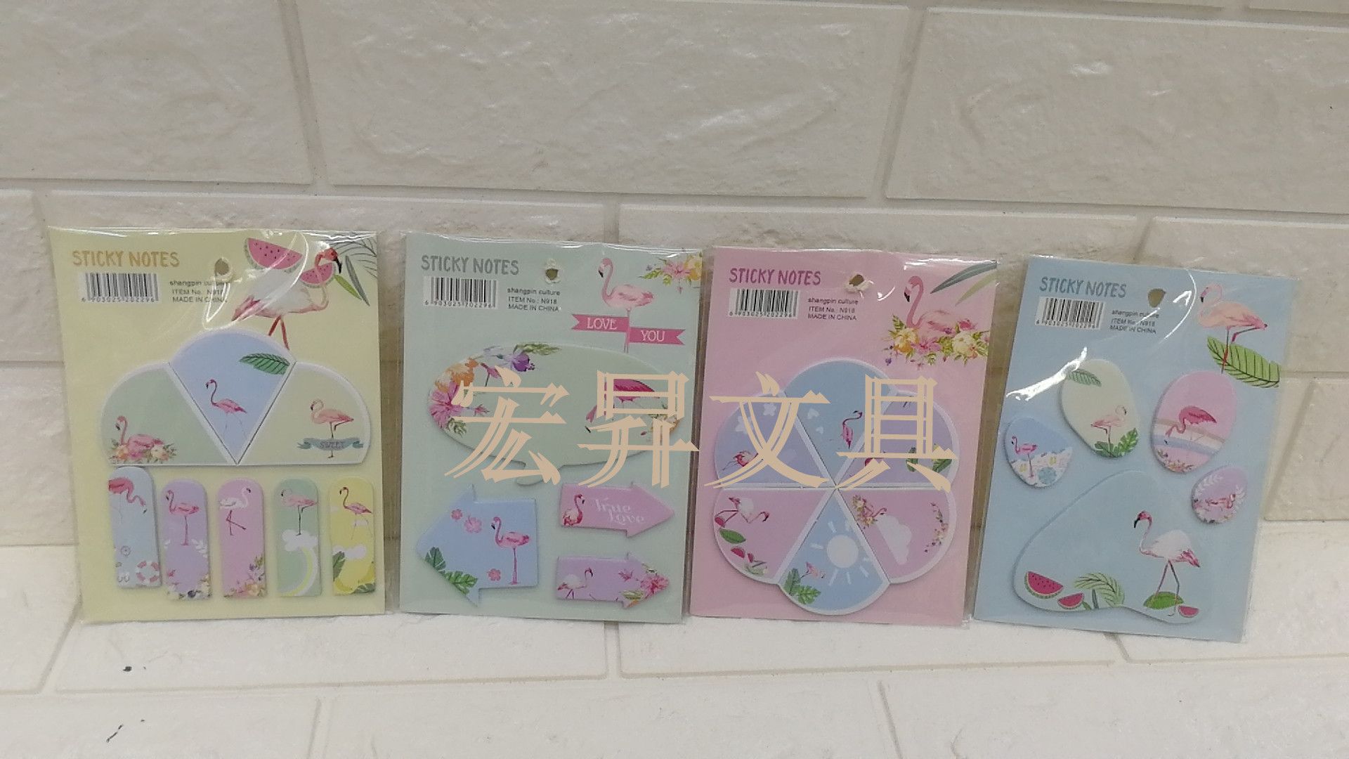 Flamingo sticky notes, cartoon notes, sticky notes, random stickers, shaped sticky notes, N times stickers for office use detail image 2