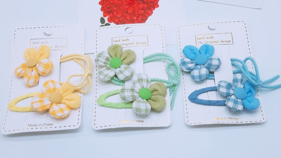 New Korean children's flower hairpin Baby flower bb clip full figure
