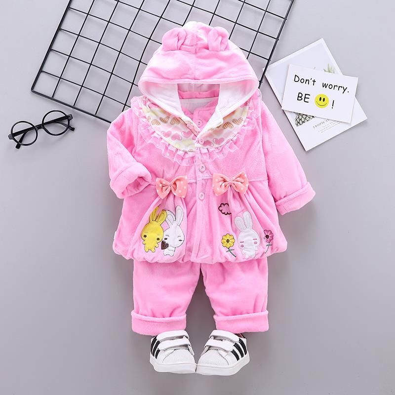 Pink bow baby suit thumbnail