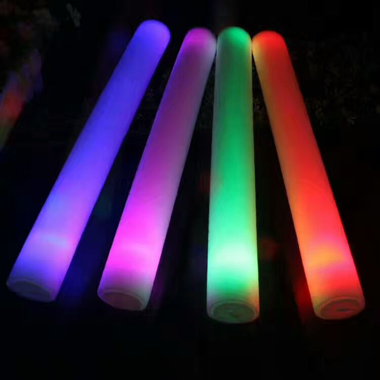 6档发光海绵棒 LED发光棒闪光泡沫棒海绵荧光棒酒吧演唱会道具详情7