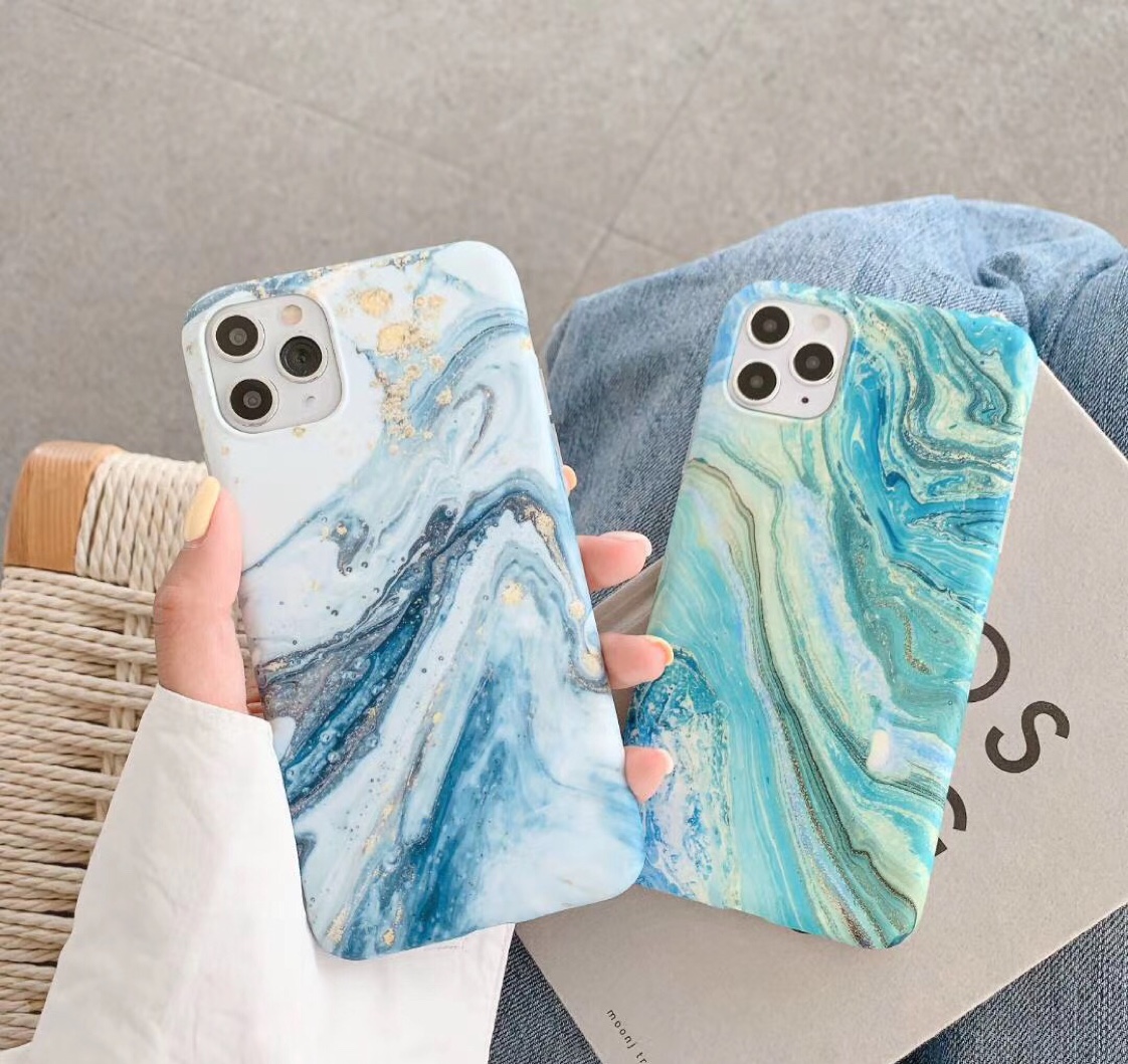 Marble IMD half - wrapped iPhone case thumbnail