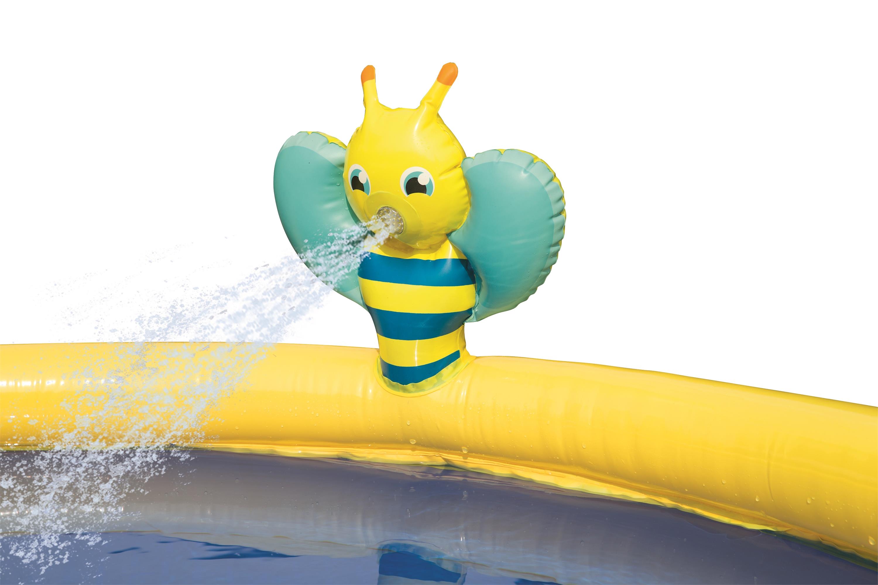 Bestway® 1.52m x 38cm 57326顶圈充气水池 儿童梯形喷水水池详情图9