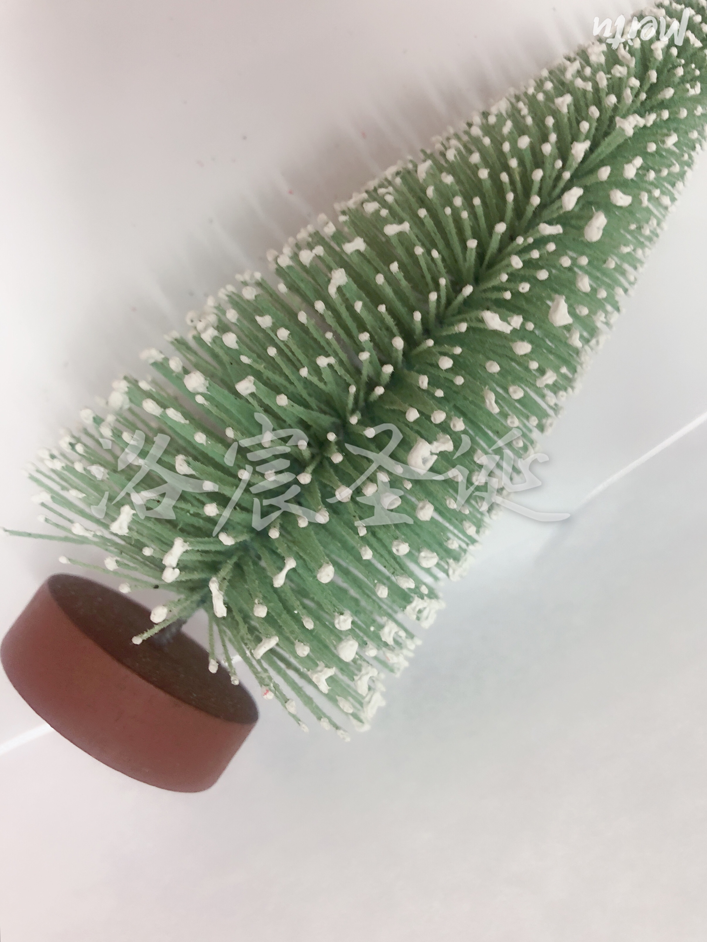 Christmas Gift Christmas Tree Small Tree Light Blue Flocking Tree Factory Direct Sales Specification drawing
