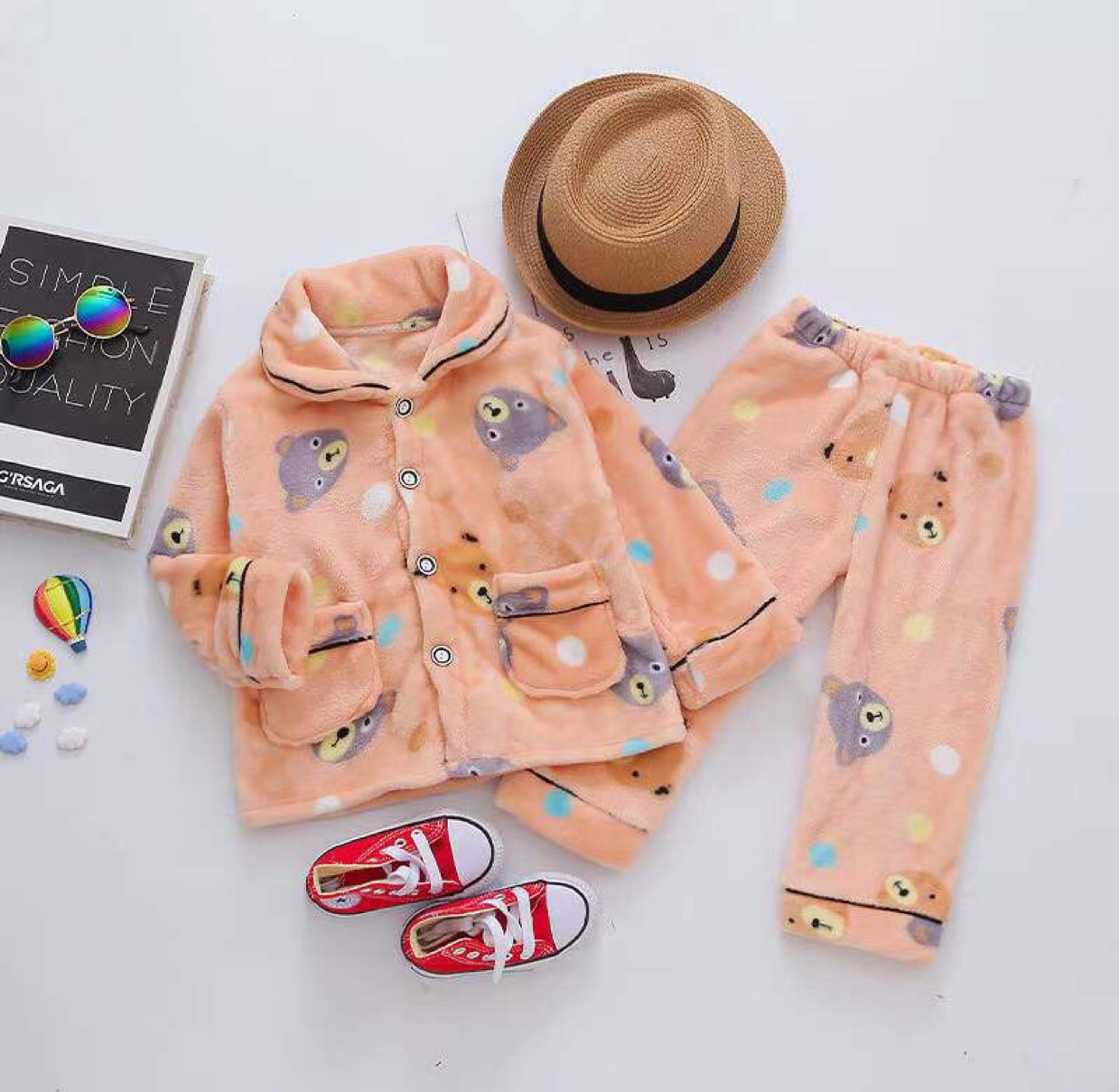 Autumn children's cotton silk pajamas baby boy's cotton silk children's long sleeve suit boys and girls thin air conditioning home wear night market stalls supply thumbnail