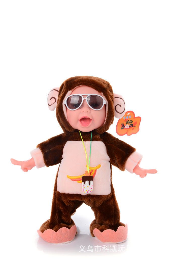 The brand-new rubber ice cream doll is an electric plush toy. The ice cream doll will cry Specification image