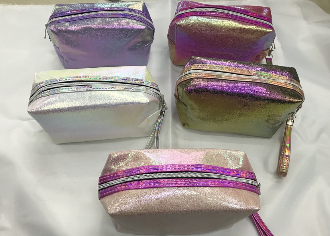 PU爆裂纹八角化妆包洗漱包收纳包手拎包产品图