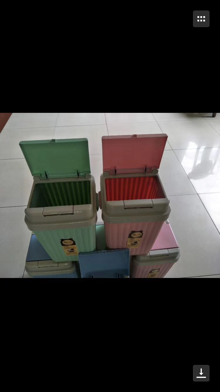 家用垃圾桶923点按式垃圾桶带盖塑料垃圾篓详情图1