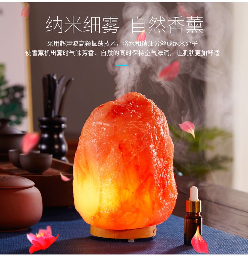 超声波精油香薰机120ml树脂矿石型迷你便携香薰机加湿器详情图3