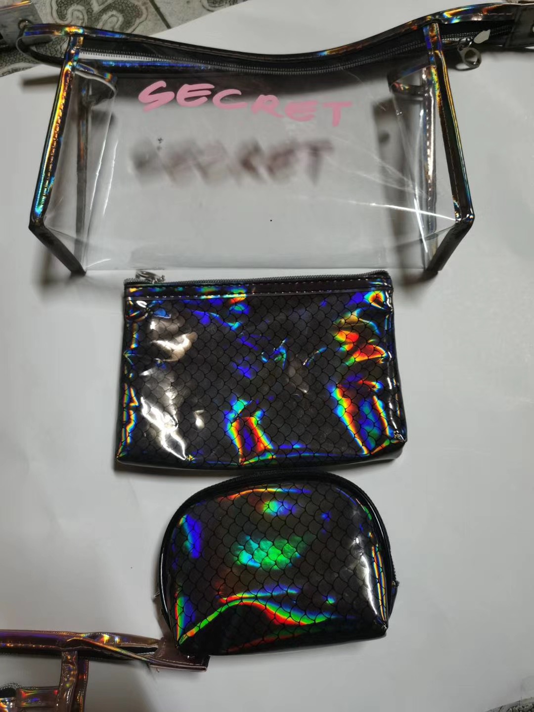 PVC化妆包套包三件套化妆包洗漱包收纳包产品图