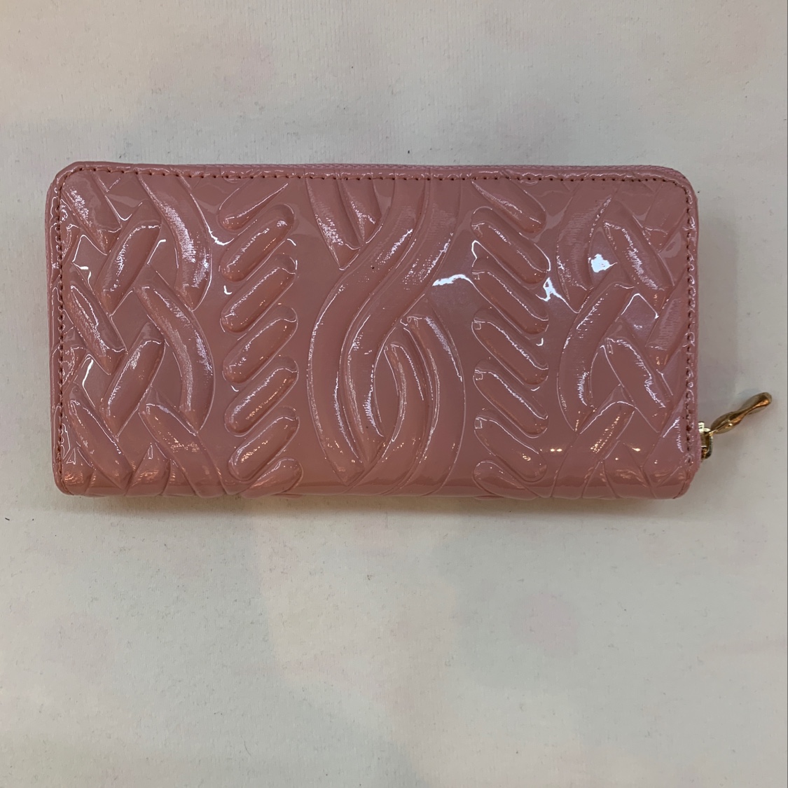 Embossed zippered purse -3 thumbnail