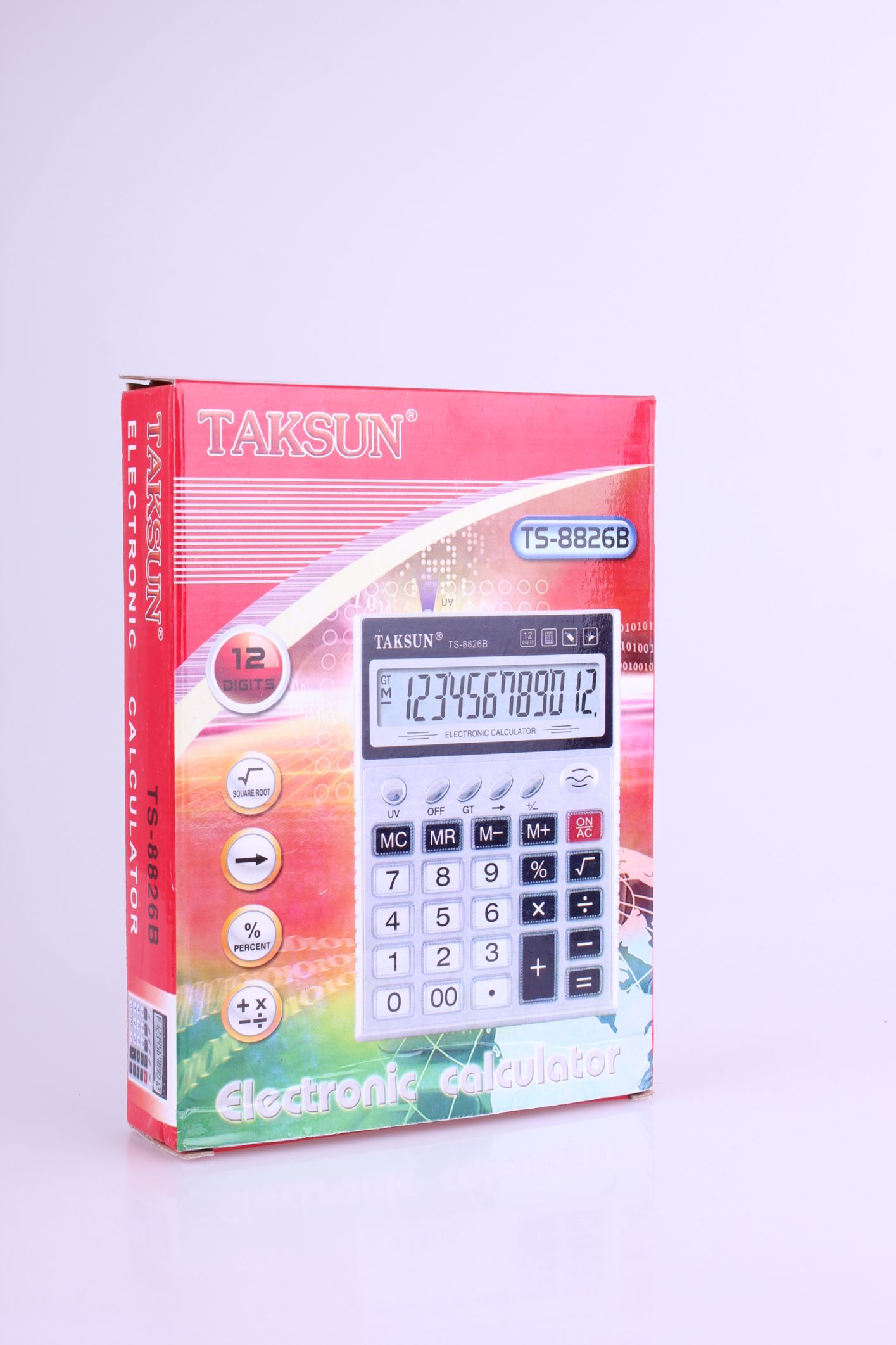 厂家供应 办公计算器批发 德信12位计算器 电子计算器 TS-8826B