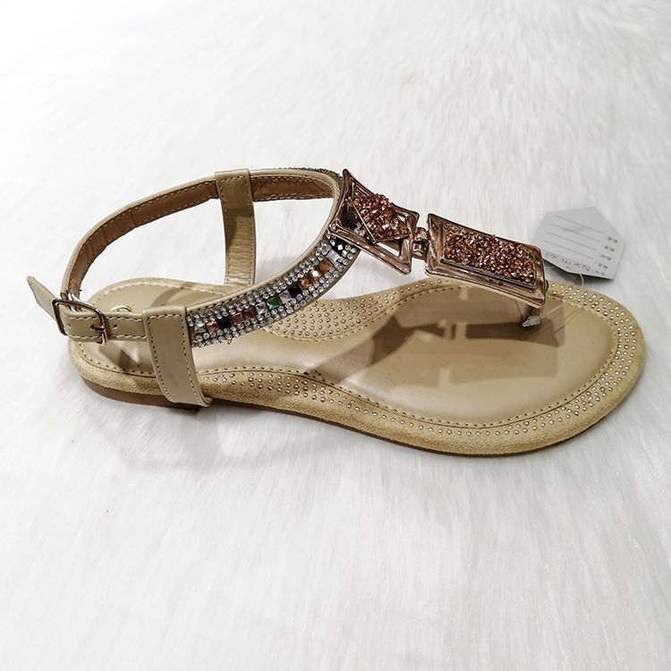 New product online glitter sandals flat sandals平底凉拖鞋详情图2