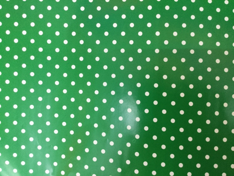 Dark green polka paper