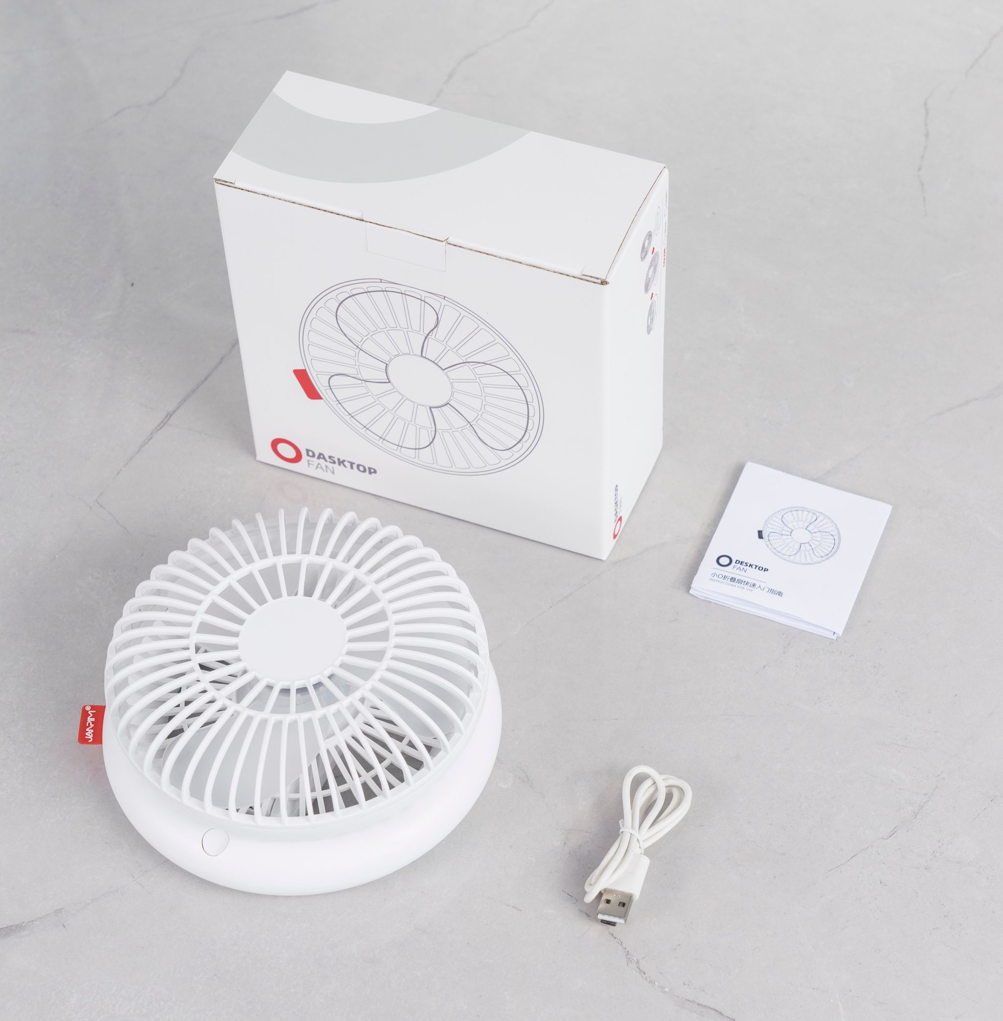 Xiao O table fan, desktop folding fan, usb charging circulating fan, mini handheld portable, street stall lazy person's electric fan detail image 8