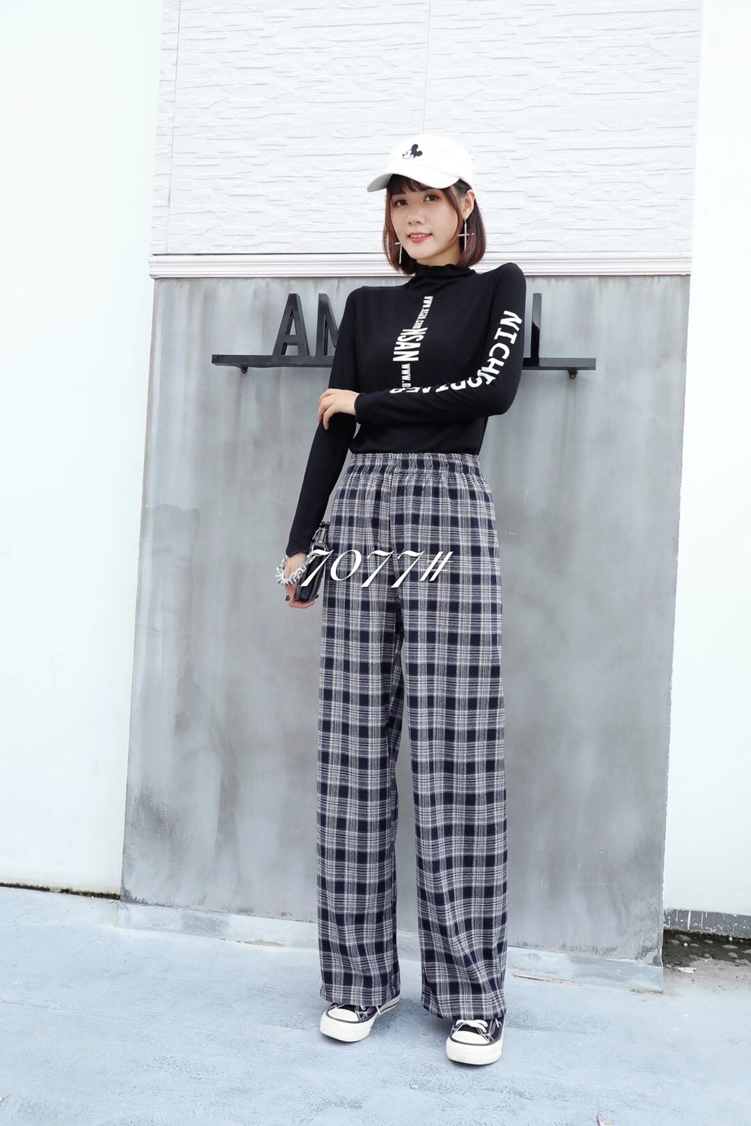 7077 wide-leg pants details Picture