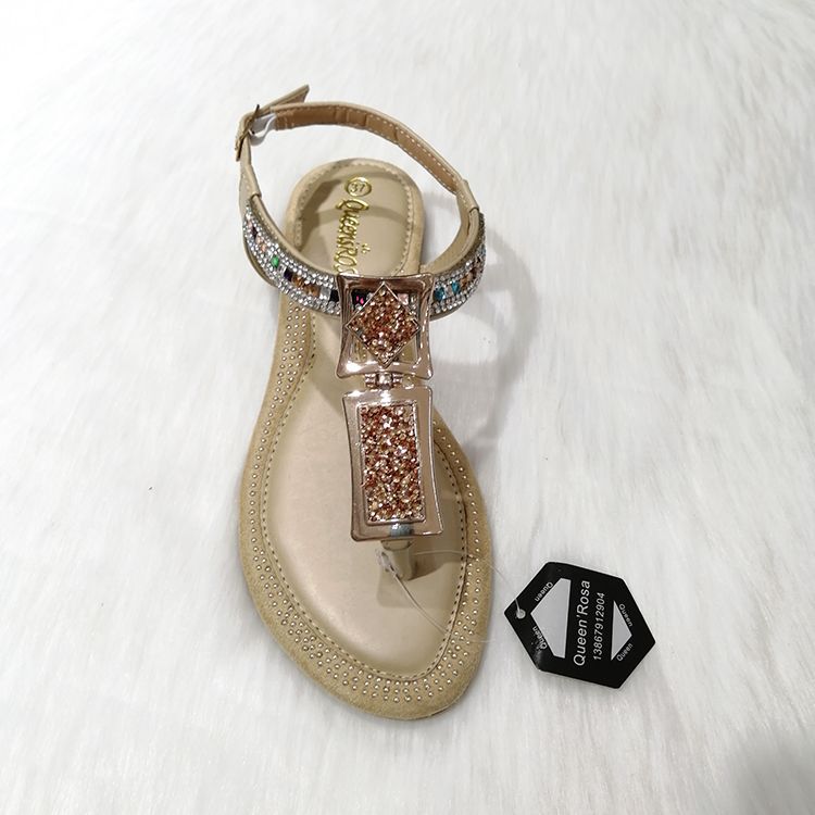 New product online glitter sandals flat sandals平底凉拖鞋详情图3