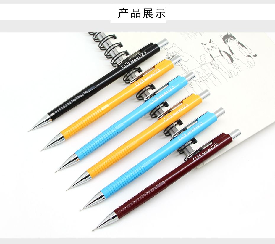 SAKURA 0.5mm Anti-breakage movable Pencil XS-125 pic 4