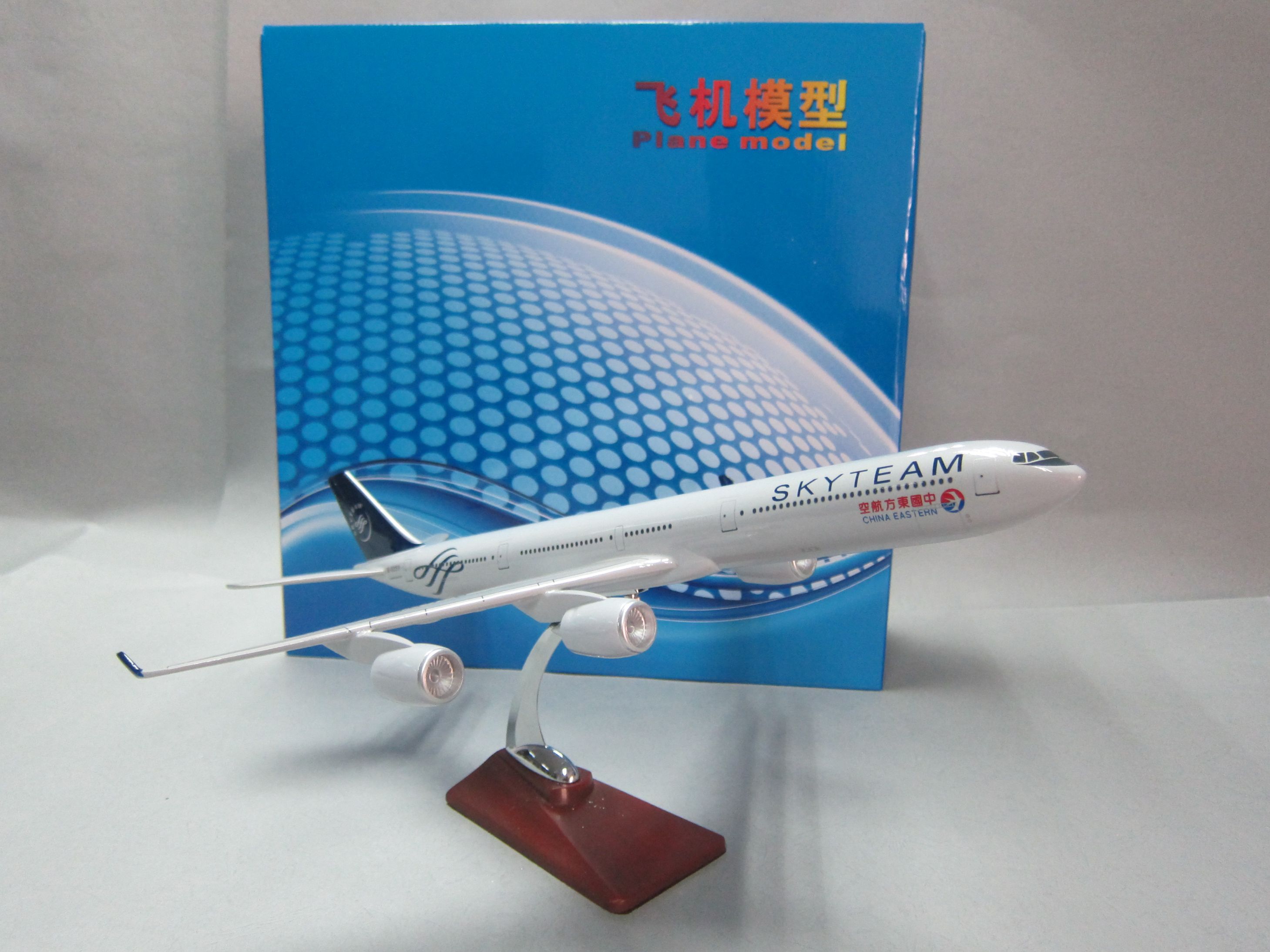 飞机模型（47CM天合联盟中国东方航空A340）合成树脂飞机模型产品图