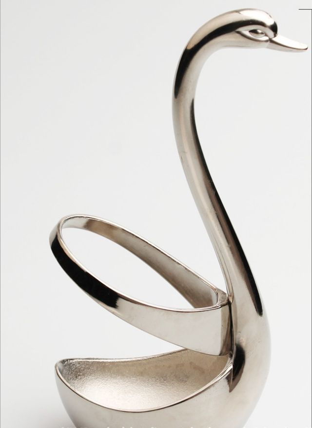 Stainless steel swan cutlery storage stand Kitchen organizer