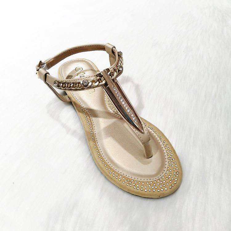 Ladies summer flat sandals pinch slippers女士凉拖鞋详情图1