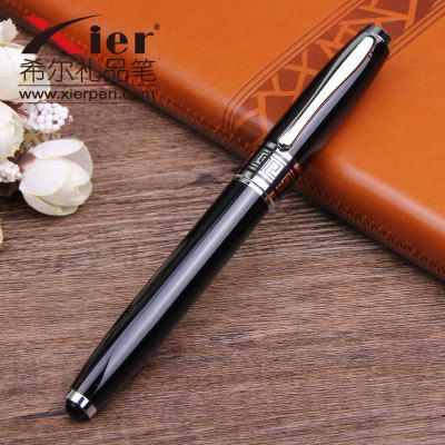 Kayroshi pluma de regalo oficina comercio exterior venta caliente tipo de negocio pluma de regalo de metal pluma de metal neutra lápiz de agua negro bolígrafo de firma bolígrafo de perla al por mayor detail image 4