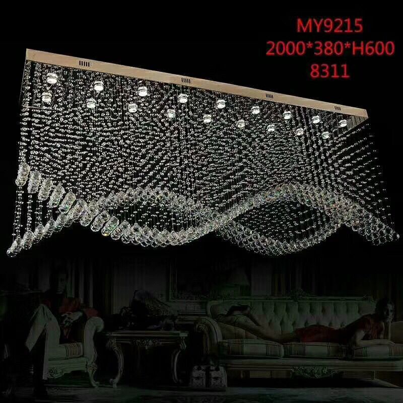 Project crystal ceiling chandelier villa Hotel lamp