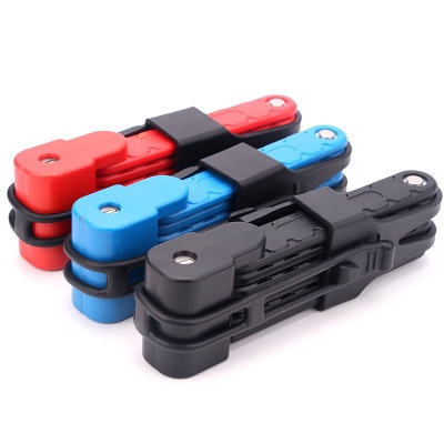 Folding lock bike lock mountain bike lock anti-theft lock joint lock riding equipment battery car lock motorcycle lock full figure