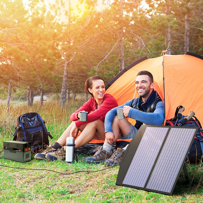 Solar charger folding solar panel compatible with all kinds of energy storage power charging solar folding charging panel