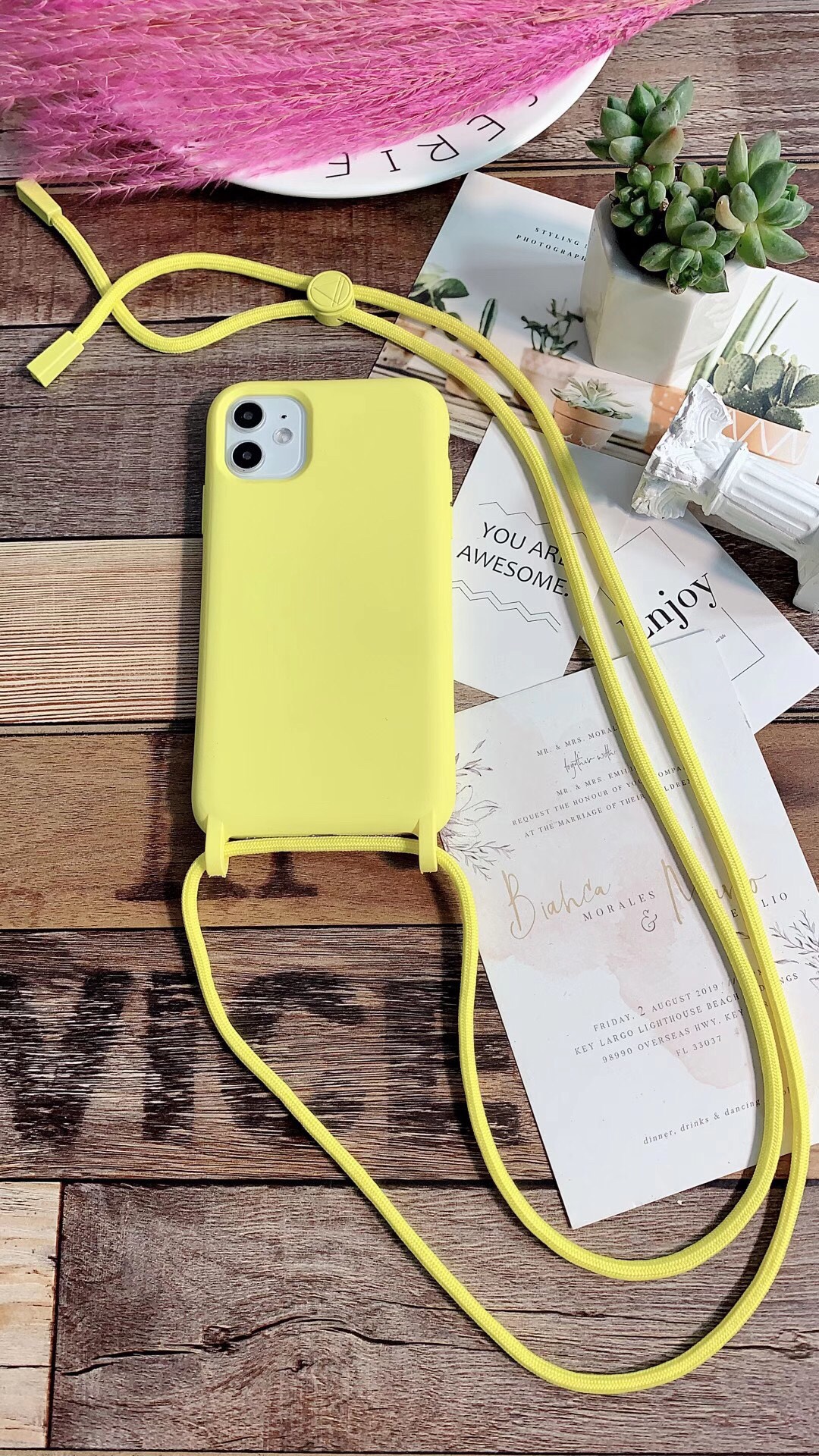 挂绳硅胶手机壳  液态手感壳 iPhone