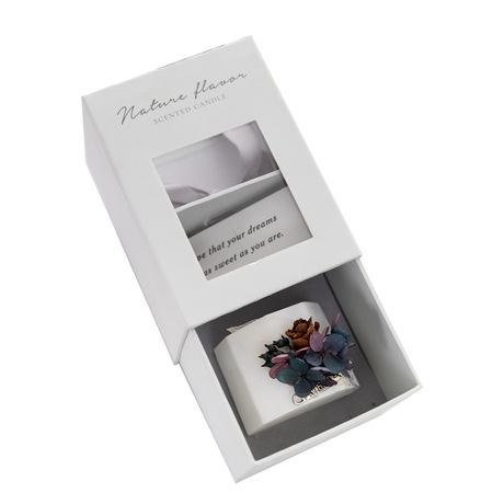 Eternal Flower Plaster Small Cup Wax (Gift Box) Specification drawing
