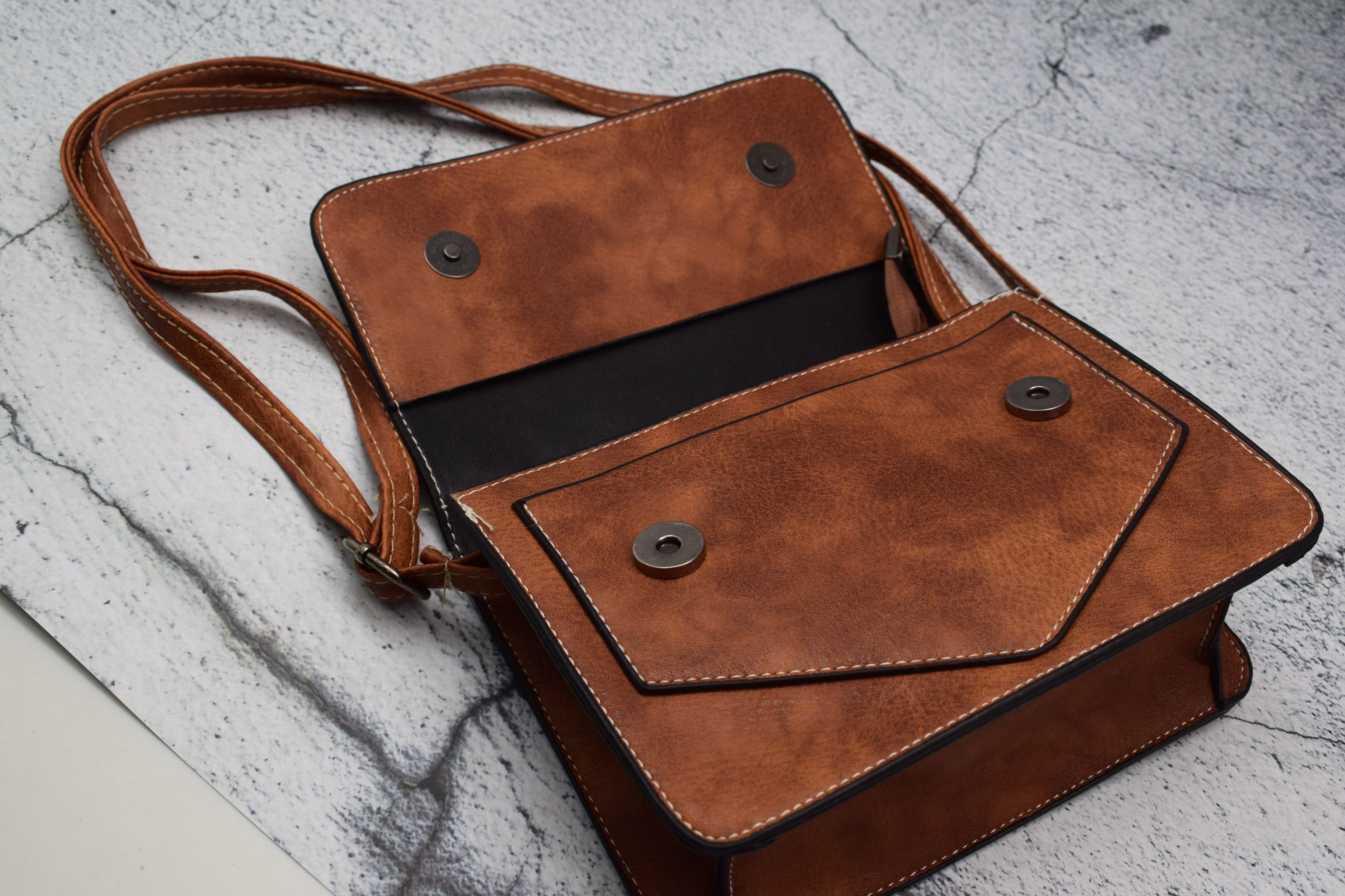 欧美风格女士挎包简约包包单肩包详情图1