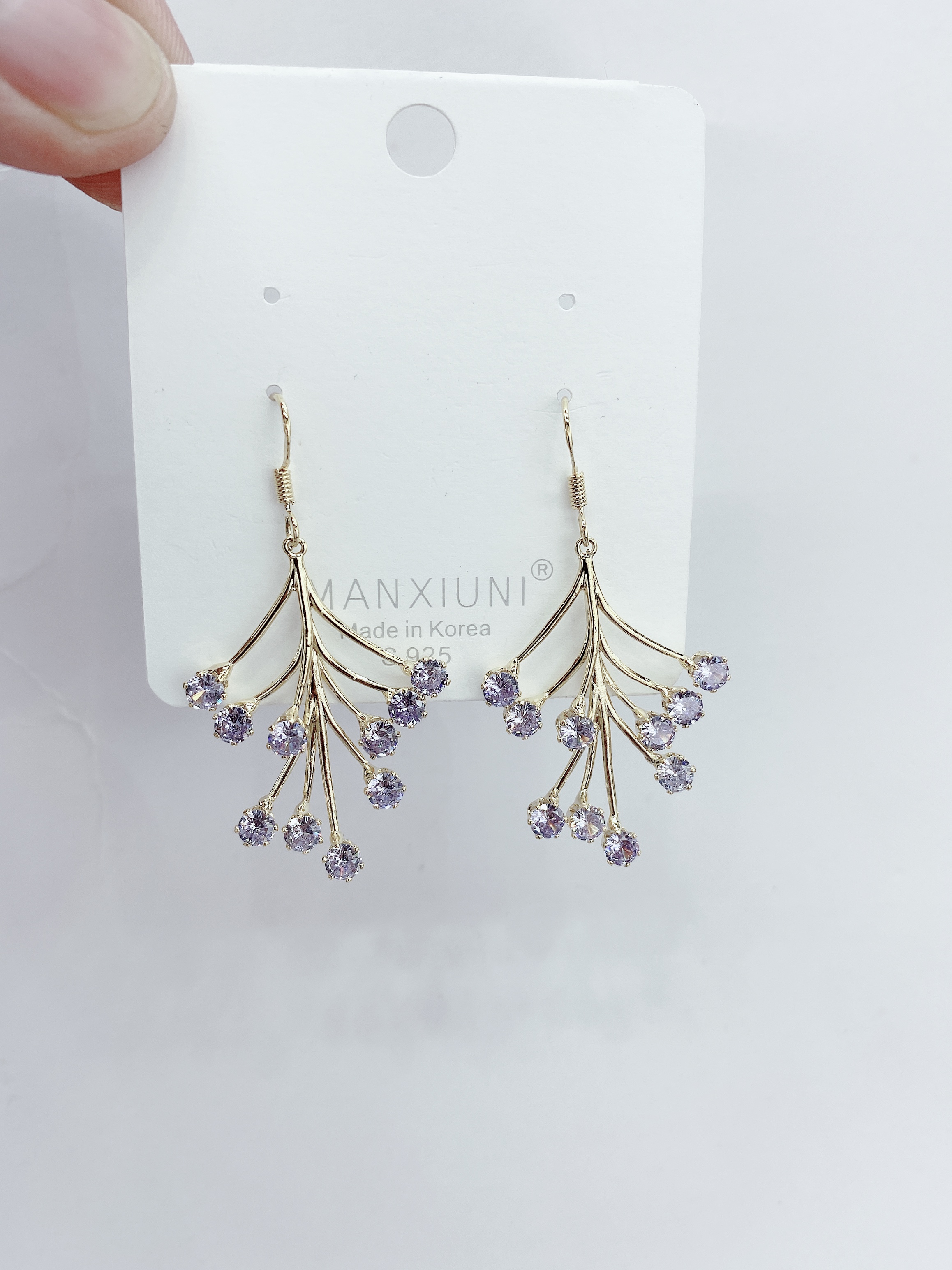 Leaf Earrings Specification drawing