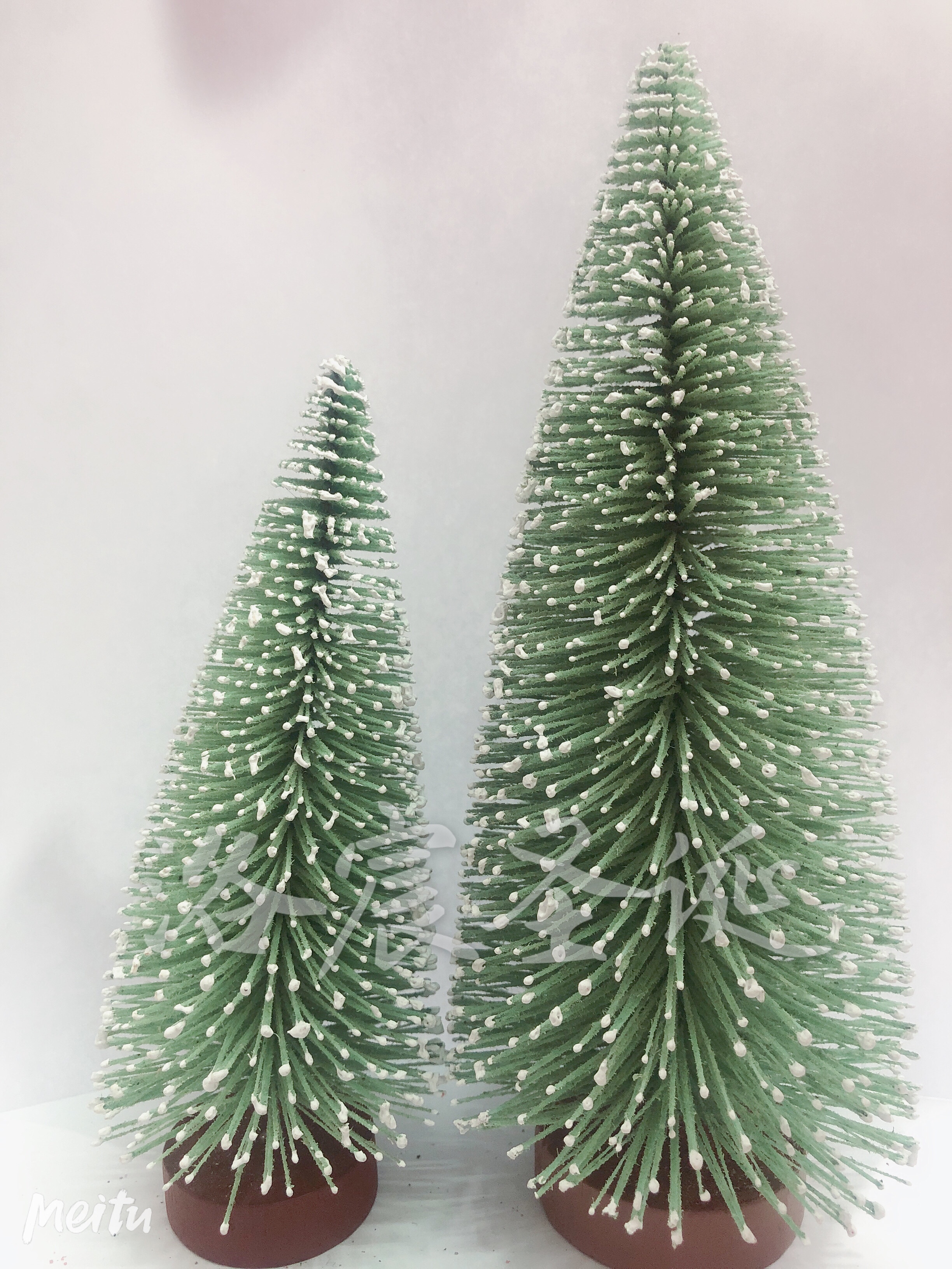 Christmas Gift Christmas Tree Small Tree Light Blue Flocking Tree Factory Direct Sales details Picture
