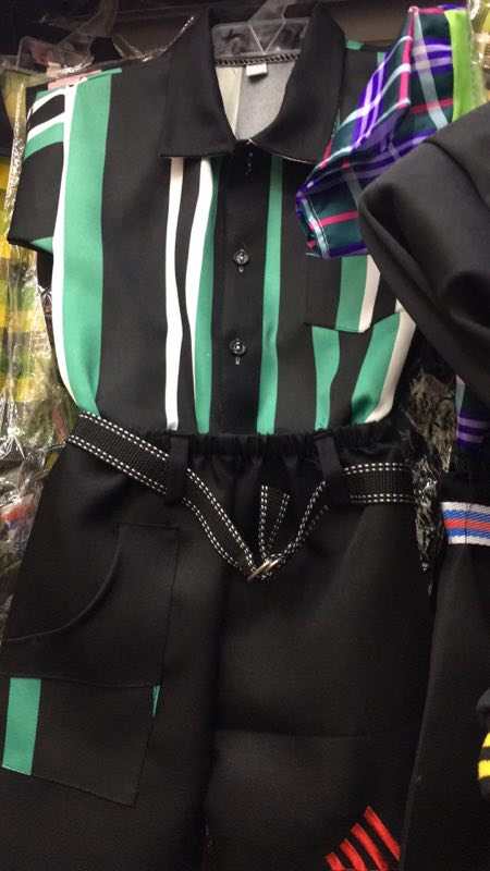 男童格子衬衫套装