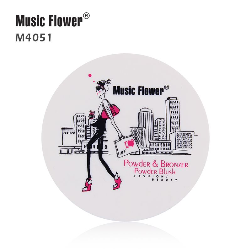 MusicFlower新品时尚达人3盒1修颜套装粉饼修颜提亮遮瑕彩妆M4051详情图3