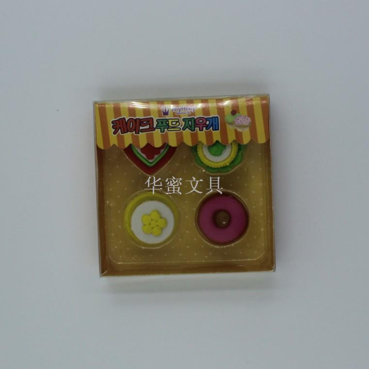 食品造型蛋糕甜点DIY 甜甜圈蛋挞砂锅面 海鲜面 可爱仿真橡皮趣味细节图